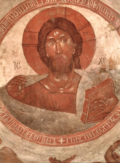 Christus Pantocrator, op de koepel van de kerk, 1378 door Theophanes the Greek